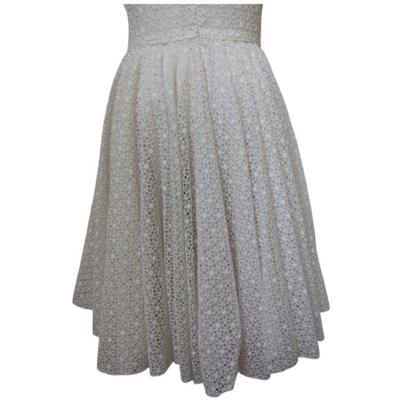 Giambattista Valli RESORT 2014 Off White Cotton Silk Blend Mini Dress Size XS - Picture 14 of 16